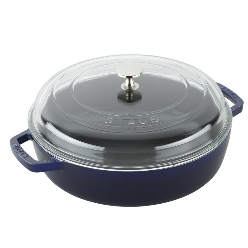 Staub Cast Iron 4 Qt. Universal Round Braiser with Lid & Reviews Perigold